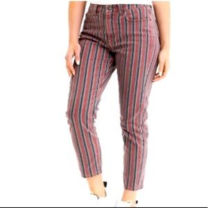 American Eagle Striped Mom Jeans